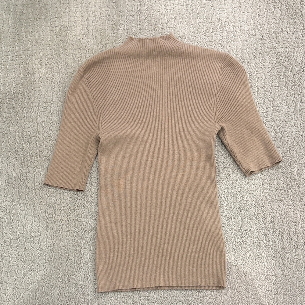 Dress Forum by Angeles ribbed high neck shirt